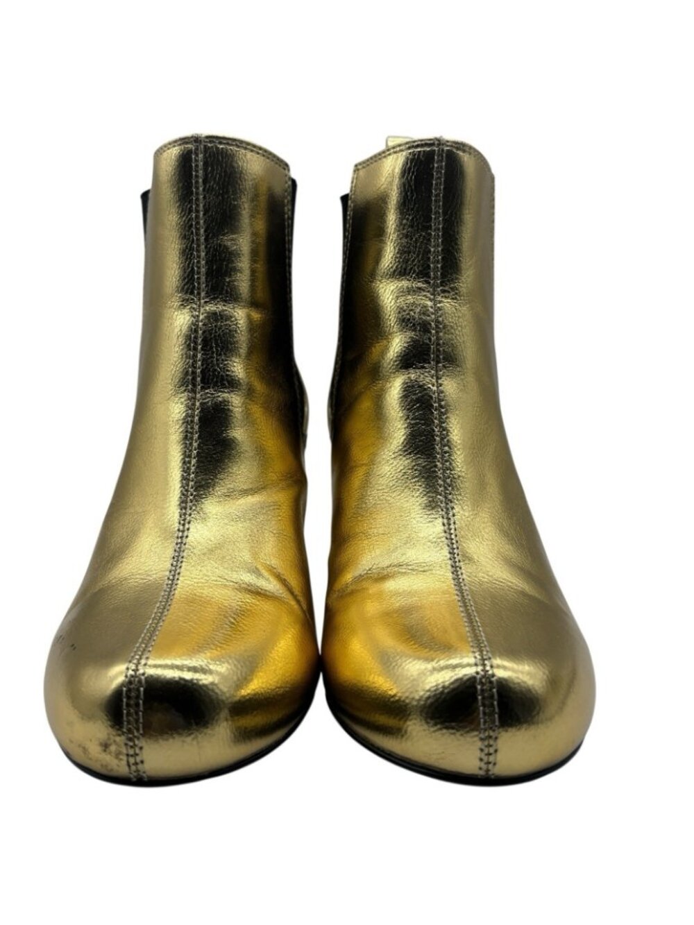But Another Innocent Tale Ankle Boots, Heels B.A.I.T Women’s Size 10 Gold - Picture 5 of 16